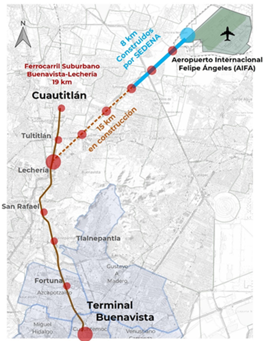 Ampliación de la Línea 1 del Tren Suburbano Lechería – Jaltocan – AIFA
